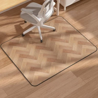 BLVORNL Desk Chair Mat for Hardwood Floor, 35" x 48" Wood Grain Office Chair Mats for...