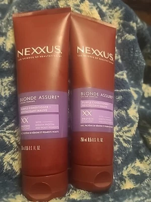 2 Nexxus Silver Blonde Assure Color Toning Purple CONDITIONER 8.5 oz - Image 1 of 2