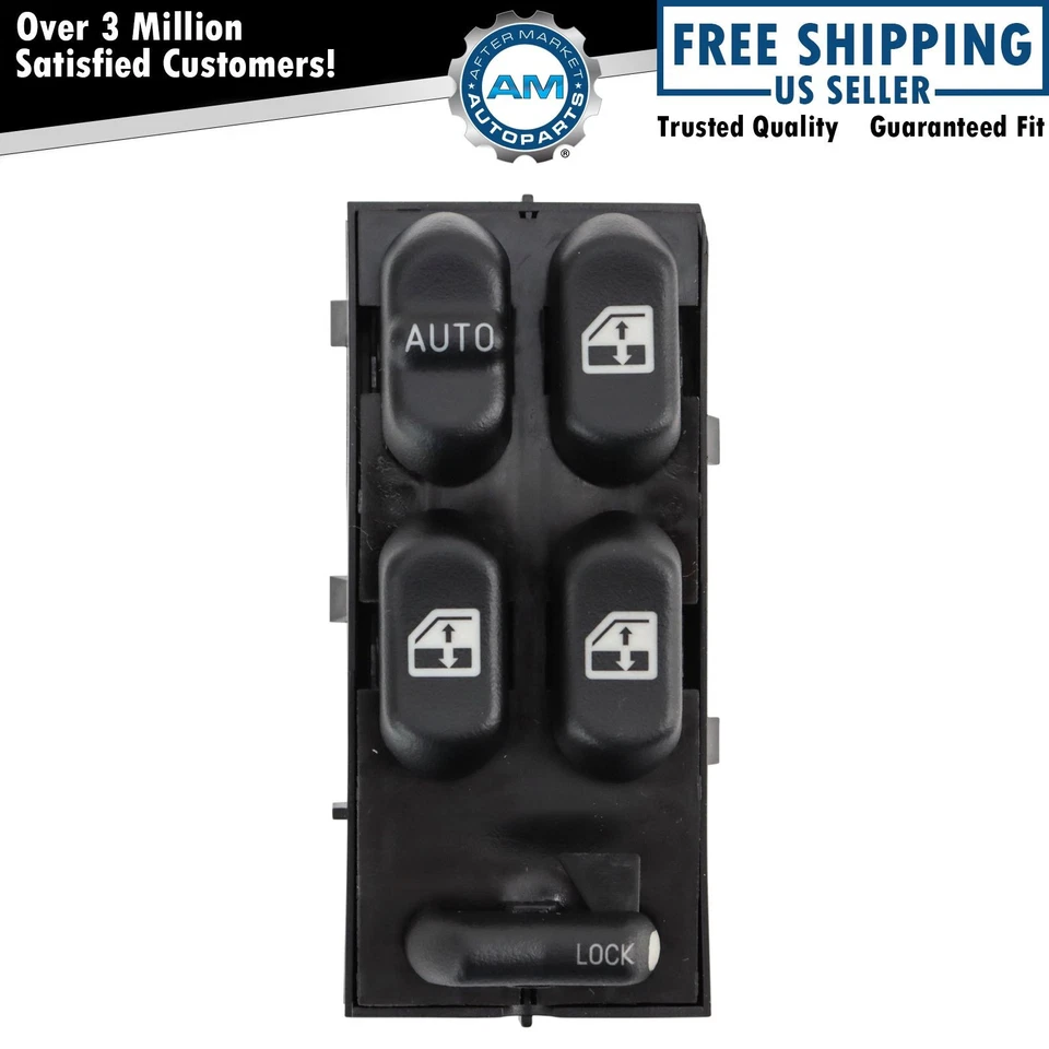 Interruptor de ventana eléctrica delantero izquierdo para 96-98 Oldsmobile Achieva Cutlass Supreme Foto 1 de 4