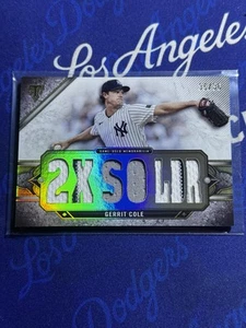 Tarjeta reliquia Topps Triple Threads 2024 #TTR-GC3 Gerrit Cole/36 - Imagen 1 de 2