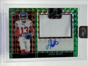 JALIN HYATT 2023 PANINI ONE PRECISION RPA ROOKIE GREEN RC AUTO 01/49 Q5945 - Picture 1 of 2