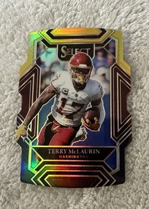 2021 Panini Select - Club Level Terry McLaurin #234 Black & Gold Prizm Die-Cut - Picture 1 of 2
