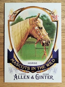 2016 Topps Allen und Ginter Maskottchen in freier Wildbahn #MIW6 Pferd - Bild 1 von 2