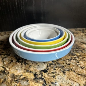 Tasty Brand Nesting Prep Schüsseln 5er Set Keramik Primärfarben Mischen Servieren - Bild 1 von 14