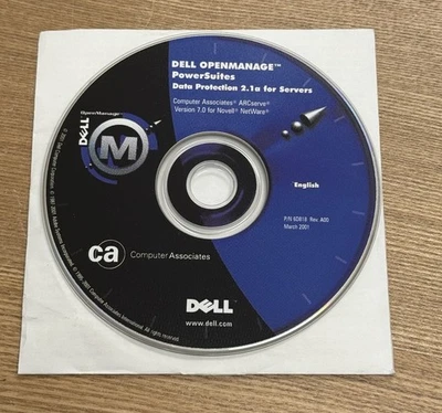 Dell OpenManage PowerSuites Data Protection 2.1a for Servers March 2001 CD - Image 1 of 2