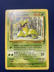 Victreebel Pokemon Card 32/130 Base Set 2 Unlimited Non Holo Rare Vintage MP - Picture 1 of 10