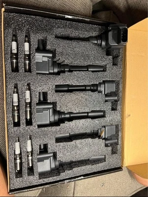 6 bobinas de encendido + 6 bujías de iridio para Porsche Cayenne 3,6 L 2015-2018 Foto 1 de 4