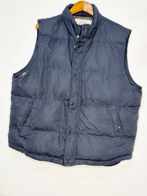 St Johns Bay Men’s Size Xl Navy Blue Puffer Vest Full Zip Quilted Insulated - Image 1 of 3