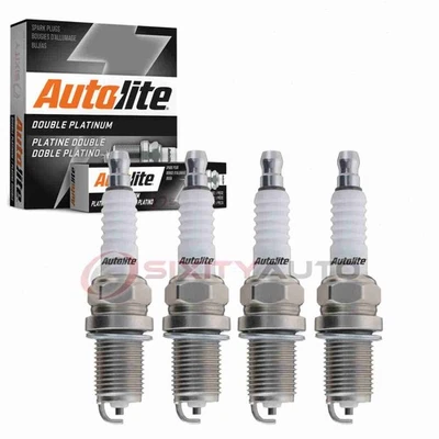 4 pc Autolite Double Platinum Spark Plugs for 1995-2002 Volkswagen Cabrio eg - Image 1 of 4