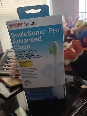 Cepillo de dientes sónico CVS Health Smile Sonic Pro Advanced Clean sellado de fábrica  Foto 1 de 2