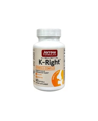 Jarrow Formulas K-Right Vitamin K Complex, 60 Softgels, EXP 10/2025 - Image 1 of 2