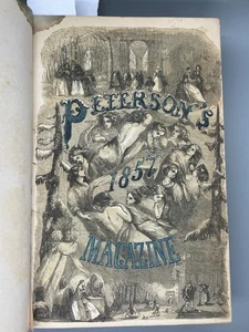 Peterson's Magazine 1857 Editions Illustrated Fashion Sewing Embroidery Patterns - Imagen 1 de 23