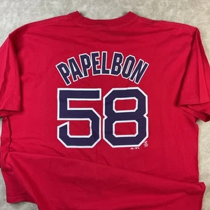 Boston Red Sox Jonathan Papelbon Shirt #58 Baseball Majestic Y2K Herren Gr. 2XL - Bild 1 von 13