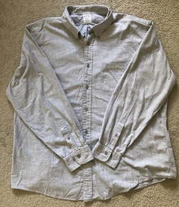 Herren Brooks Brothers Regent Fit Button Down hellgrau Oberhemd Größe XXL - Bild 1 von 4