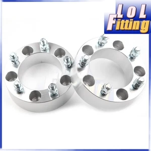 US 2x Wheel Spacers Adapters 2" Thick | 5x5.5'' to 5x5.5''| 9/16" Studs |108MM - Picture 1 of 4