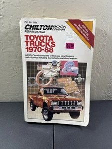 Chiltons 1970-88 TOYOTA TRUCKS-PICKUPS, LAND CRUISERS & 4RUNNER REPAIR & TUNE-UP - Picture 1 of 11