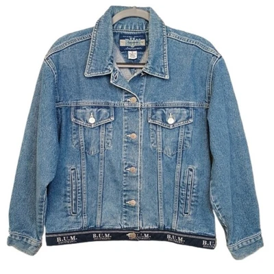 Vintage Y2K B.U.M. Chaqueta vaquera para mujer Equipment talla M azul ropa vaquera Foto 1 de 4
