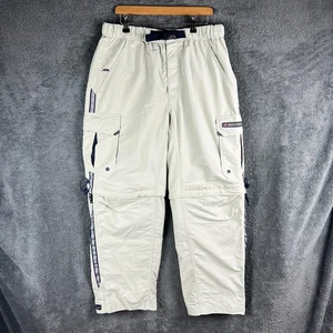 Vintage Abercrombie & Fitch Trousers Mens Large Cargo Paratrooper Convertible AF - Picture 1 of 16