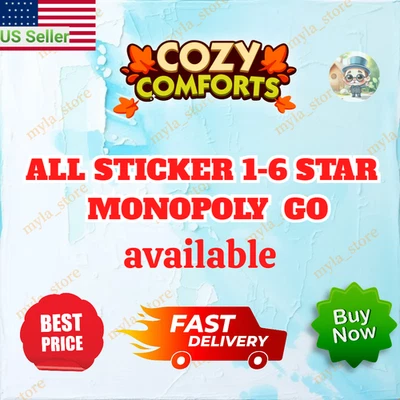 Pegatinas GO Monopoly todas las pegatinas 1 2 3 4 5 6 estrellas | Súper rápidas y al mejor precio Foto 1 de 2