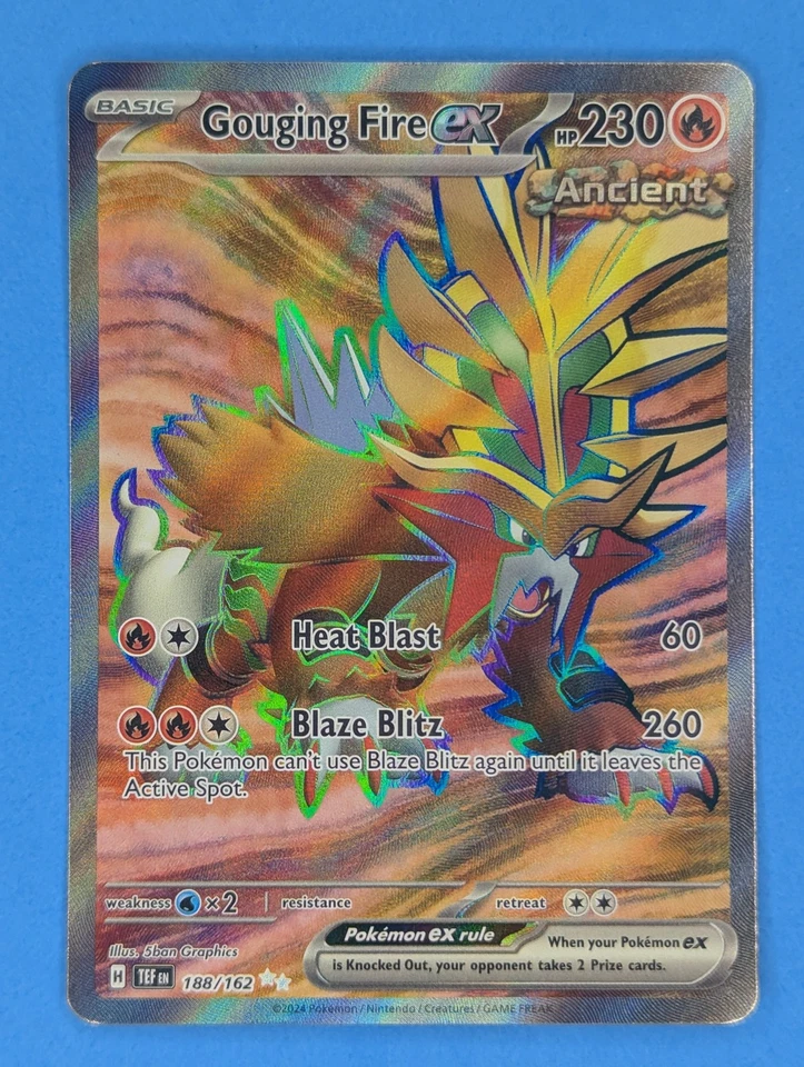 Gouging Fire ex - 188/162 Pokémon TCG Ultra Rare SV05: Temporal Forces Near Mint - Image 1 of 2