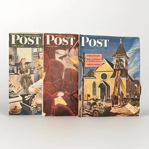 The Saturday Evening Post April 1946 Full Magazine 3 Issues - Picture 1 of 18
