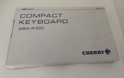 CHERRY G84-4100 COMPACT KEYBOARD G84-4100LCMEU-2 BLACK USB-PS2 - Image 1 of 4