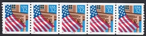 Scott #2913 Flag Over Porch Plate Number Coil (PNC5) of 5 Stamps - MNH P#22322 - Picture 1 of 1