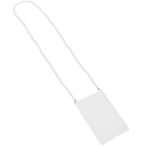 Gewebte Perlen Damen Tasche Mini Strick Handtasche Handarbeit Tragetaschen - Bild 1 von 12