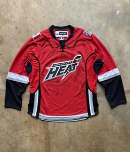 Abbotsford Heat 2009-2010 Roster Autographed AHL Reebok Hockey Jersey Mens L - Picture 1 of 16