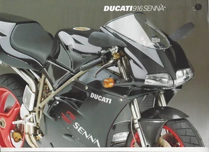 Ducati 916 Senna  um 1998 ´99  Prospekt brochure depliant - Bild 1 von 2