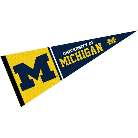 Michigan Team University Wolverines Full Size Pennant Cover
