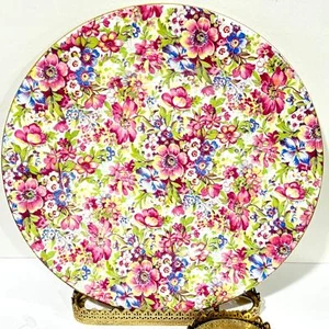 Plato de ensalada floral Royal Winton Grimwades English Sunshine chintz colorido 8" - Imagen 1 de 5