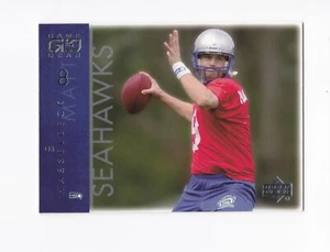 UD Game Gear 2001 #79 Matt Hasselbeck Seattle Seahawks Boston College - Imagen 1 de 2