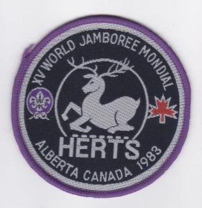 Parche contingente 1983 World Scout Jamboree Reino Unido/British Herts Scouts - Imagen 1 de 1