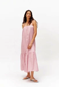 Zara Striped Poplin Midi Dress Blogger's Favourite XS - Picture 1 of 10