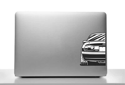 MX5 Miata Laptop Gaming PC Car Decals JDM Black & White  JDM Vinyl Stickers - Image 1 of 4