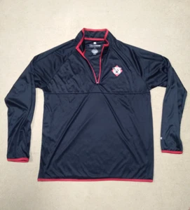 Colosseum Herren Größe Large Davidson Wildcats schwarz 1/4 Reißverschluss Pullover schwarz rot - Bild 1 von 13