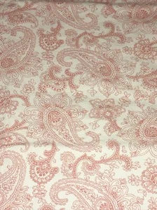 Lauren Ralph Lauren Coral White Paisley Standard Pillowcase Pair Cottage Floral - Picture 1 of 10