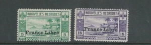 NEW HEBRIDES (FR) 1941 VILLAGE SCENE (Scott 67 69) F/VF MLH - Picture 1 of 1