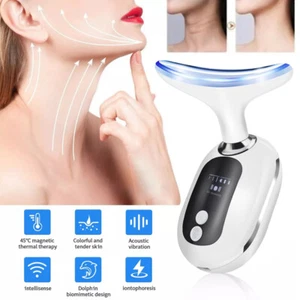 LED Microcurrent Facial Skin Tightening Lifting Device Face Neck Beauty Machine - Picture 1 of 15