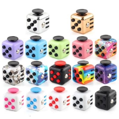3D Fidget Cube Hand Focus Stress Reliever Anxiety Relief Adults Kids Toy Gift - Bild 1 von 4