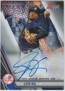 Luis Gil - 2019 Bowmans Best Auto New York Yankees