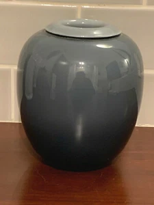 Mikasa Larry Laslo Periwinkle blau grau mundgeblasene japanische Glasvase... - Bild 1 von 4