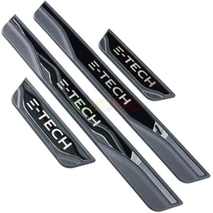 Accesorios para Renault ZOE E-TECH acero inoxidable cromo listones de entrada listones protectores - Imagen 1 de 8