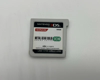 Metal Gear Solid 3D: Snake Eater (Nintendo 3DS, 2012) Edición Japonesa Foto 1 de 2