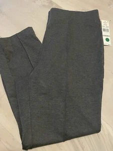 NWT Ruby Rd Ladies Charcoal Knit Pull On Pants 1X - Picture 1 of 9