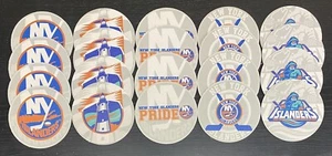 Lot Of 20 New York Islanders Hockey NHL 4’’ Round Cardboard Coasters Gift Idea - Picture 1 of 1
