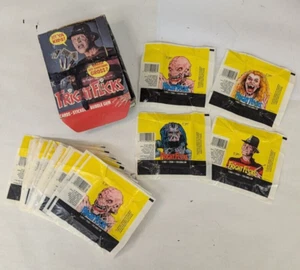 Lot of 33 Fright Flicks Wrappers - 7 Complete Sets - Display Box - 1988 Topps - Picture 1 of 5