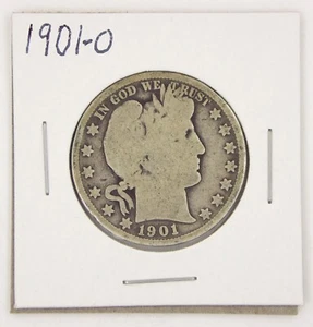 Halbschlüssel!  1901-O Barber Half Dollar im 2x2 Karton Flip - Bild 1 von 6