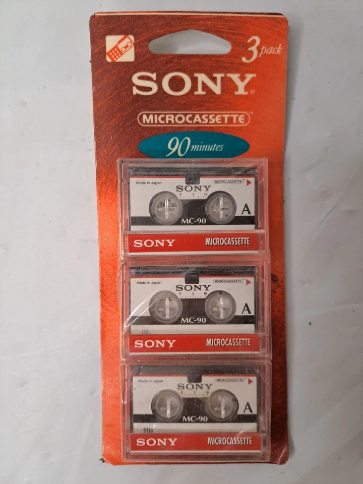 NUEVO paquete de 3 micro cassettes Sony 90 minutos Foto 1 de 1